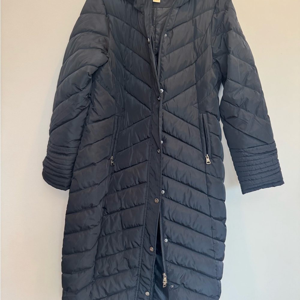 Madden Girl Women's Long Winter Jacket, Black, Size M